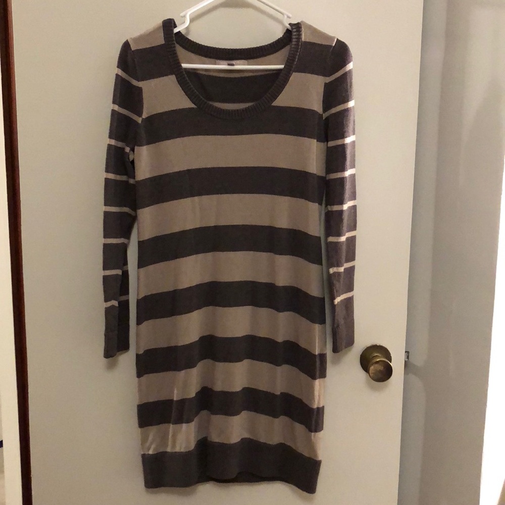 Striped banana republic sweater dress